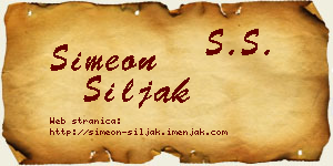 Simeon Šiljak vizit kartica